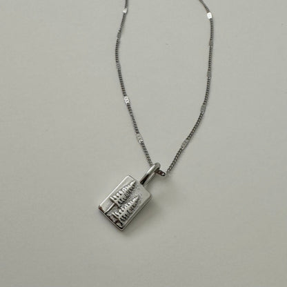 I am Strong Affirmation Necklace- Silver