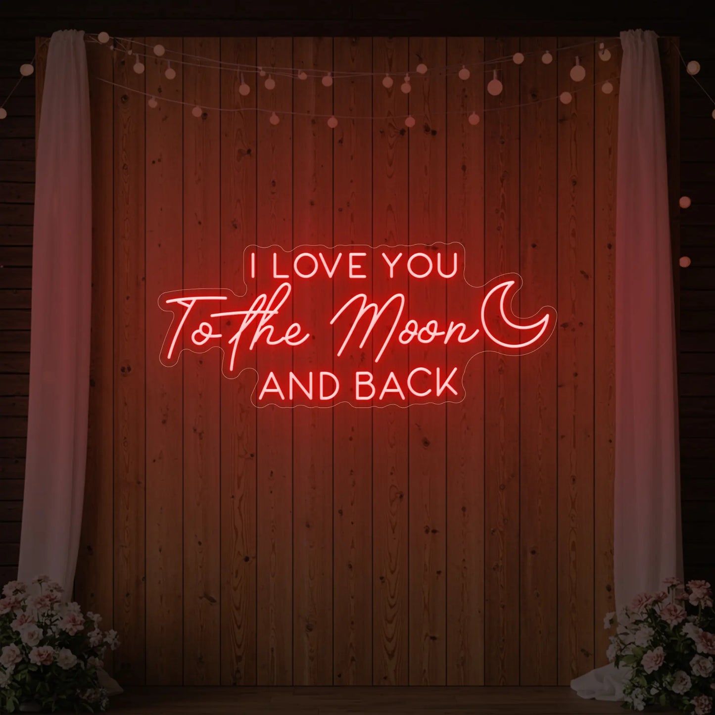 I Love You to the Moon and Back Neon Sign