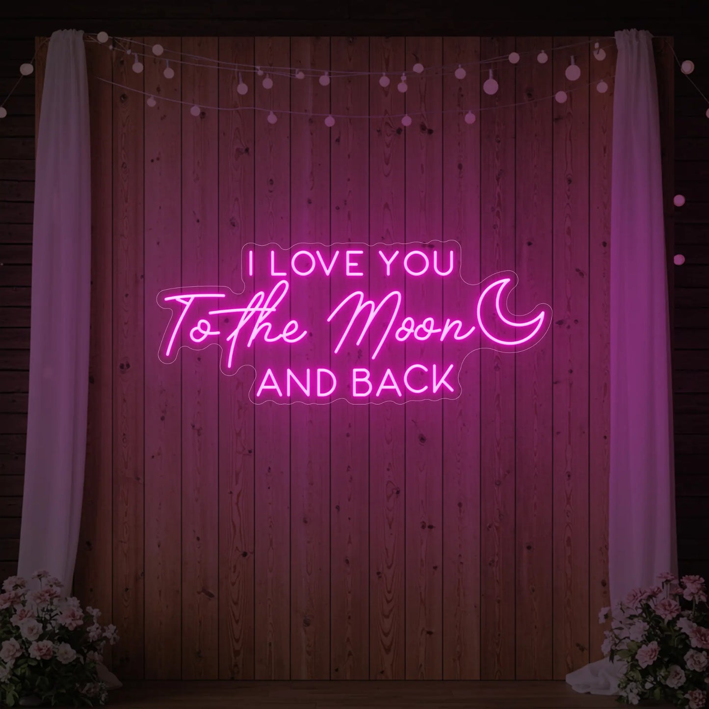 I Love You to the Moon and Back Neon Sign