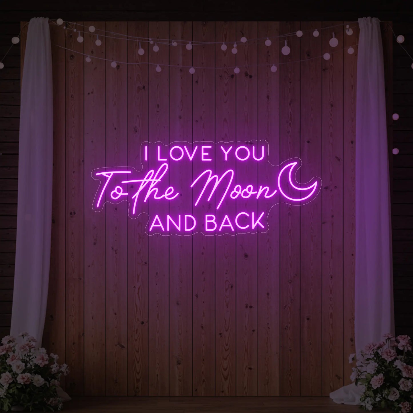 I Love You to the Moon and Back Neon Sign