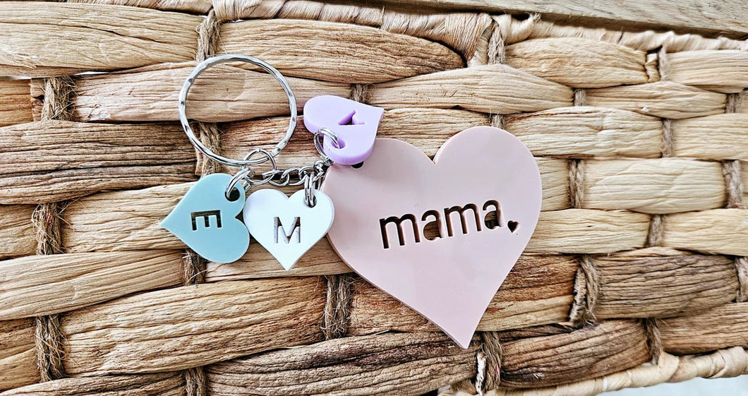 Personalized Mama Keychains
