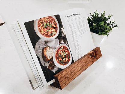 Wooden Cookbook Stand