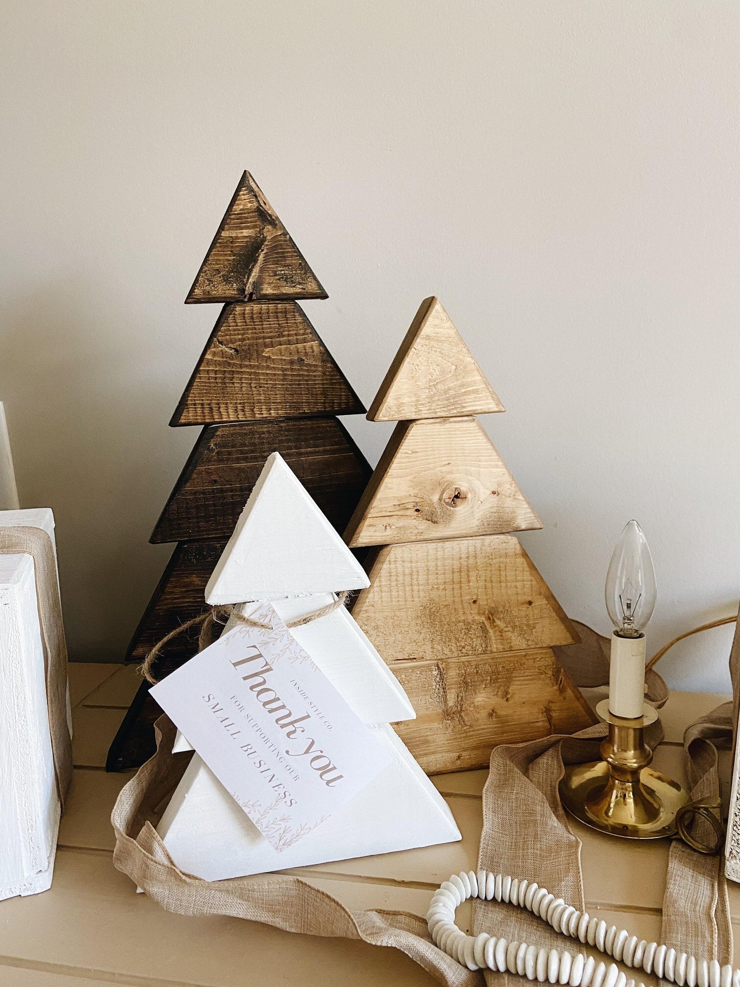 Rustic Wooden Christmas Trees