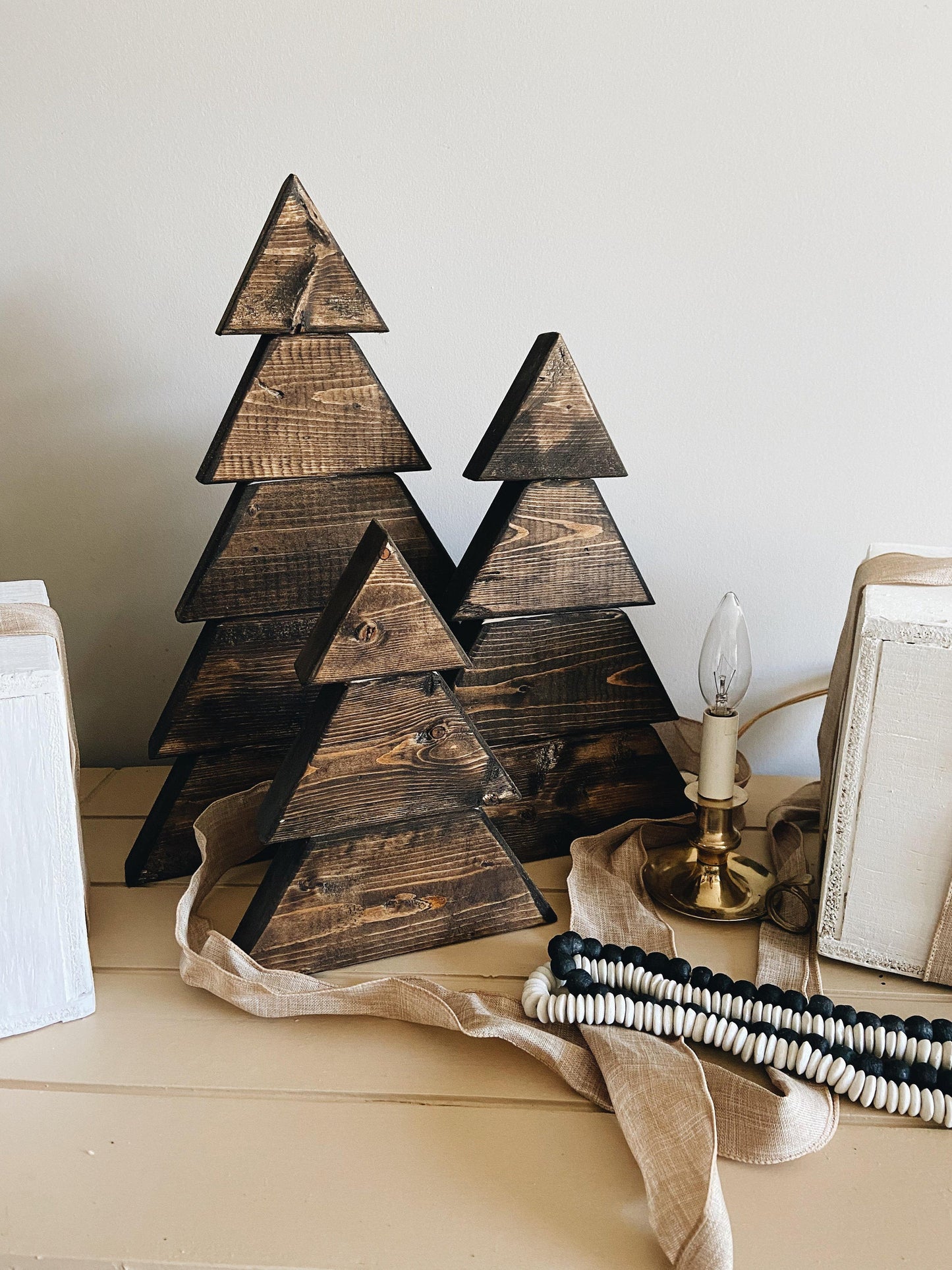 Rustic Wooden Christmas Trees