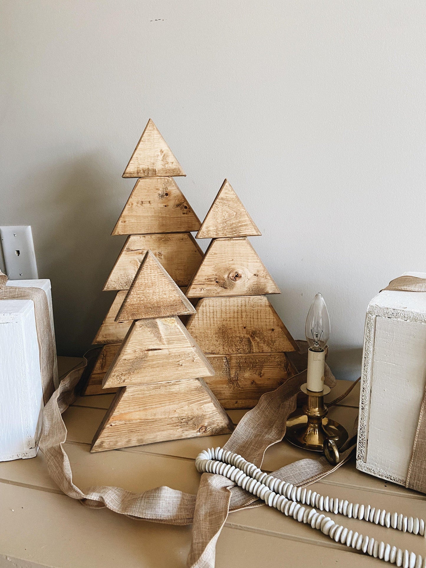 Rustic Wooden Christmas Trees