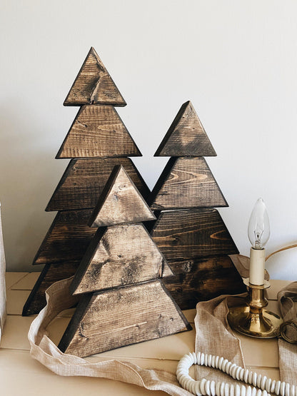 Rustic Wooden Christmas Trees