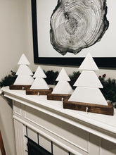 Load image into Gallery viewer, White and Dark Walnut Stocking Holder
