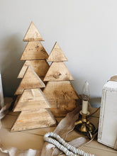 Load image into Gallery viewer, Rustic Wooden Christmas Trees
