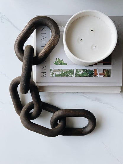 Decorative Wood Link Chain