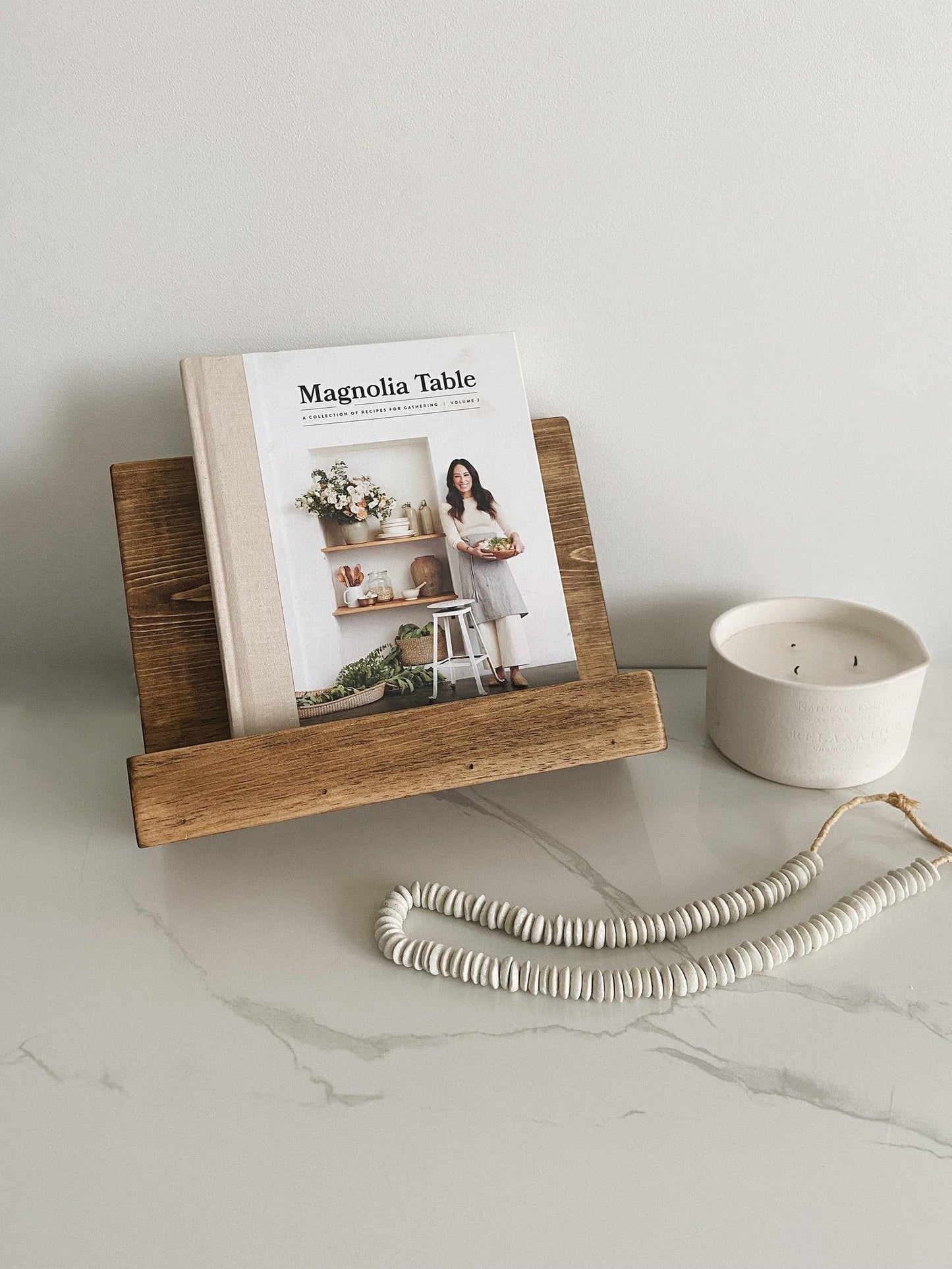 Wooden Cookbook Stand