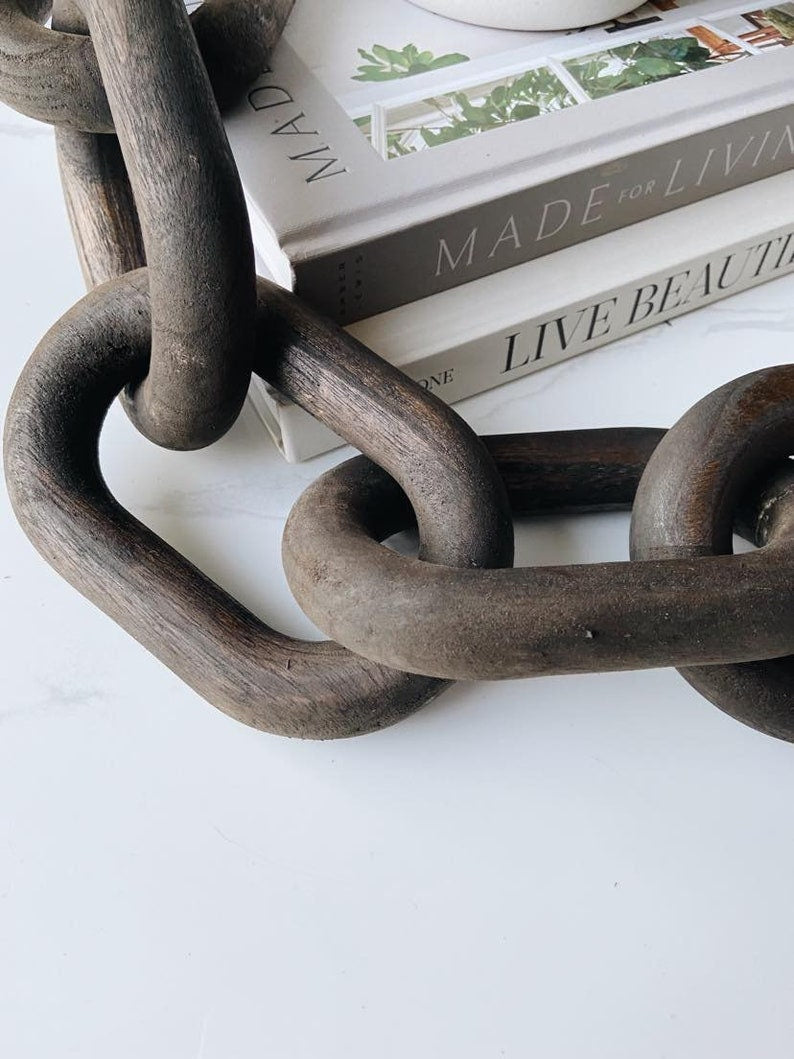 Decorative Wood Link Chain