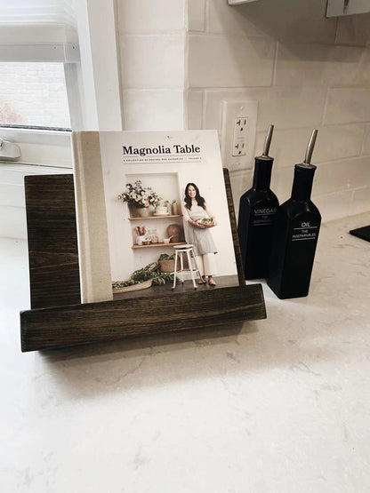 Wooden Cookbook Stand