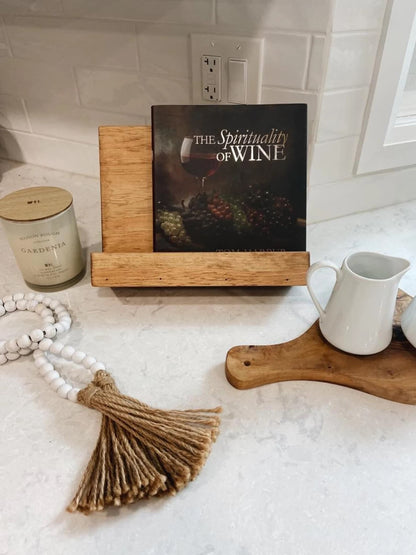 Wooden Cookbook Stand