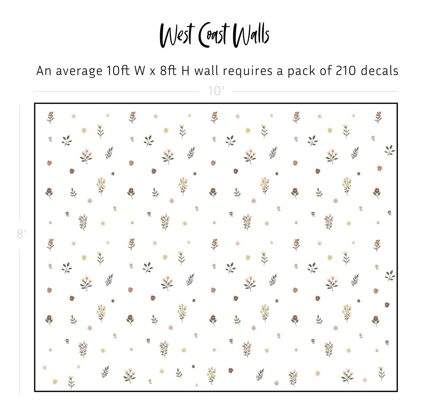 Georgia Wildflower Wall Decals