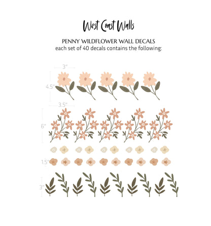 Penny Wildflower Wall Decals