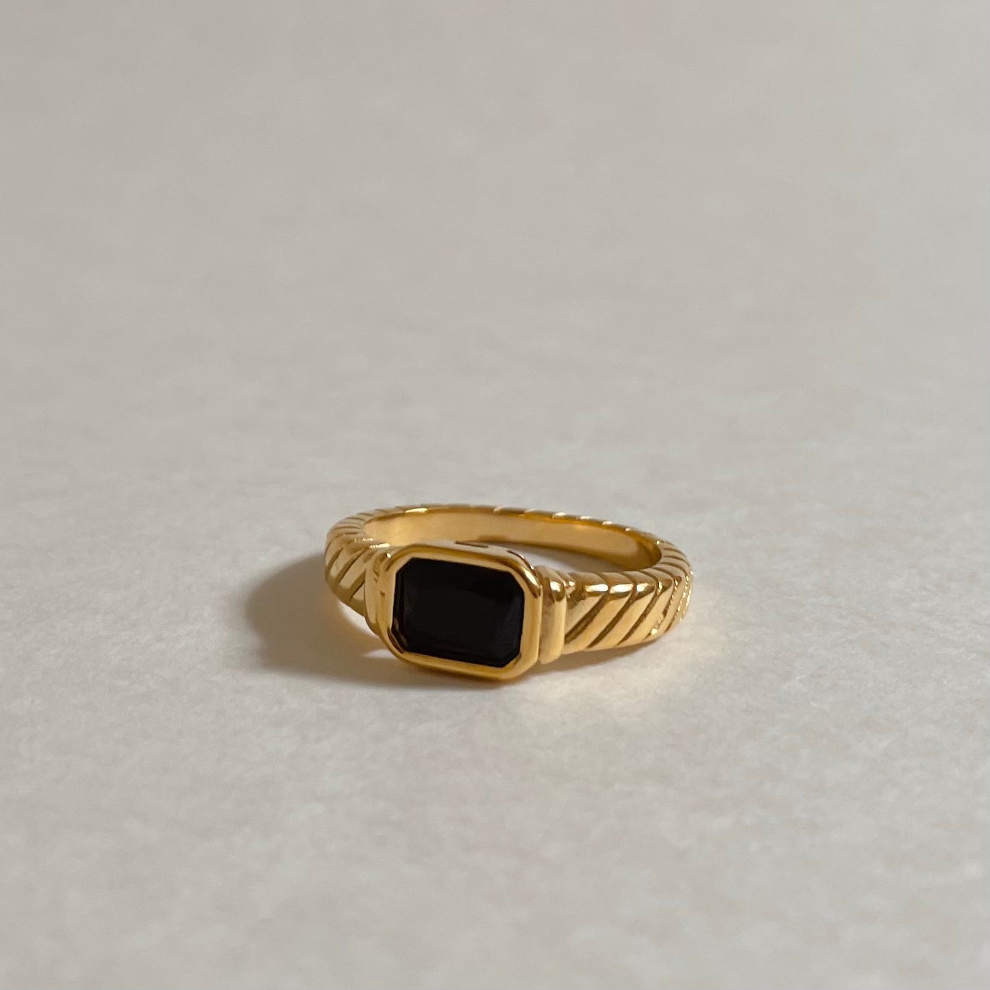 Rectangle Stone Ring