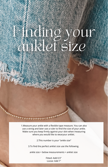 3MM 14K Gold Filled Anklet