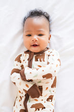 Load image into Gallery viewer, Bamboo Zippy Romper - Beary Dreamy
