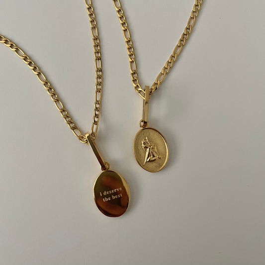 ‘I Deserve the Best’ Affirmation Necklace - Gold