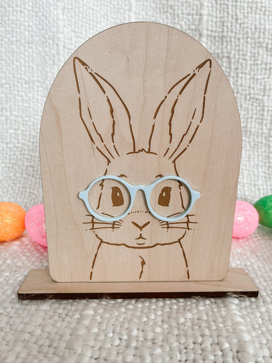 Easter Bunny Arch with glasses