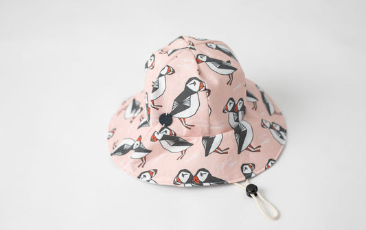 Summer Hat (Pink Puffin)