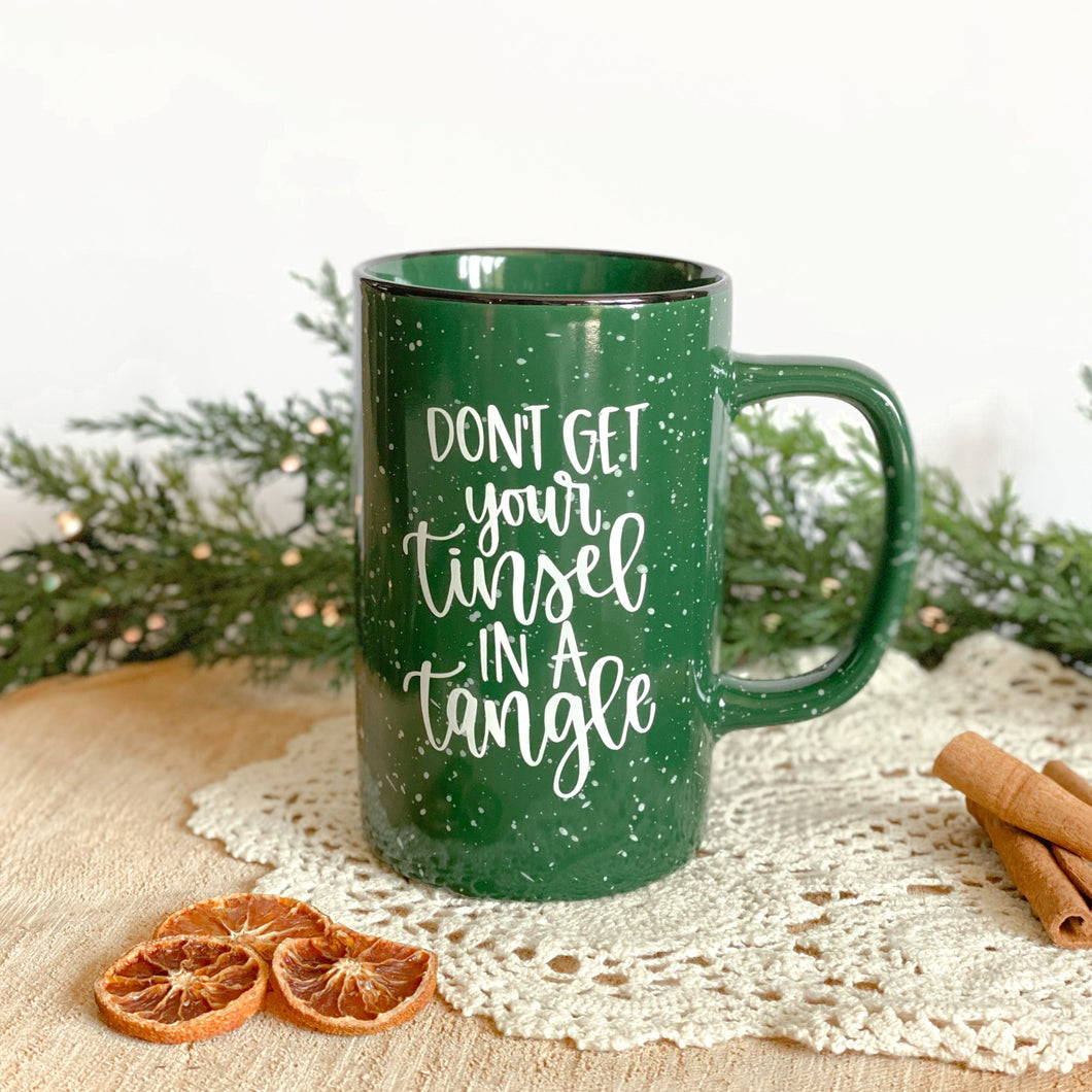 Don't get your tinsel in a tangle | 16 oz camper mug