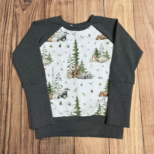 6-8 Year Wilderness Babies Birch Grow With Me Sweater