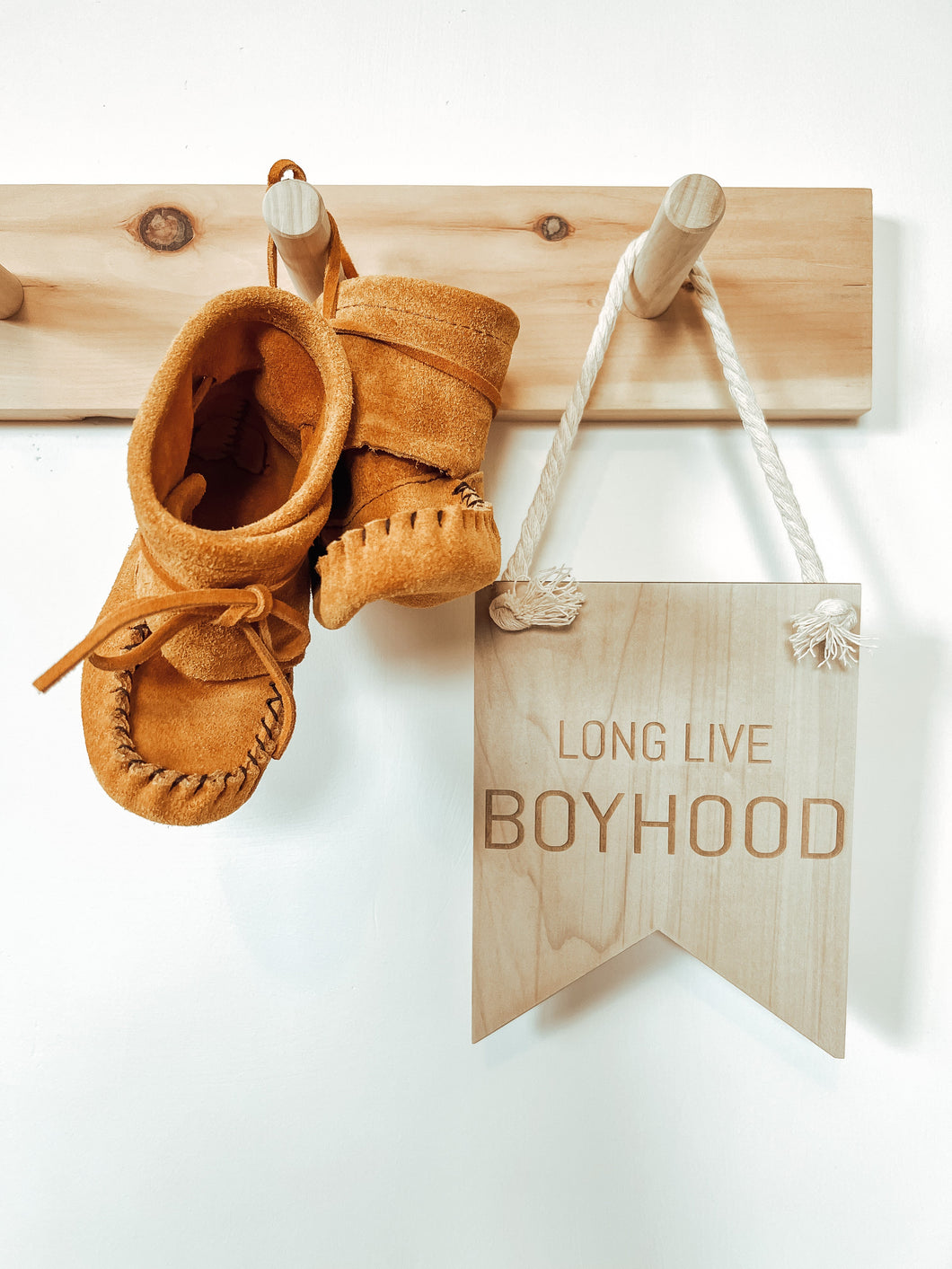 wooden sign - long live boyhood