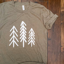 Load image into Gallery viewer, Outdoors Tree T-shirt | Emerald Green T-shirt | Unisex
