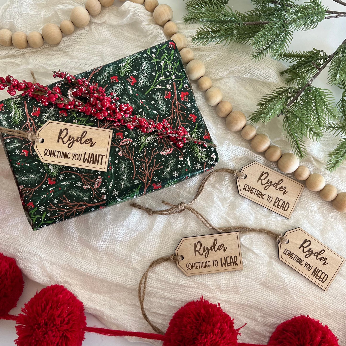 Want / Need / Wear / Read - Christmas Tags