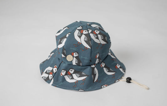 Summer Hat (Blue Puffin)