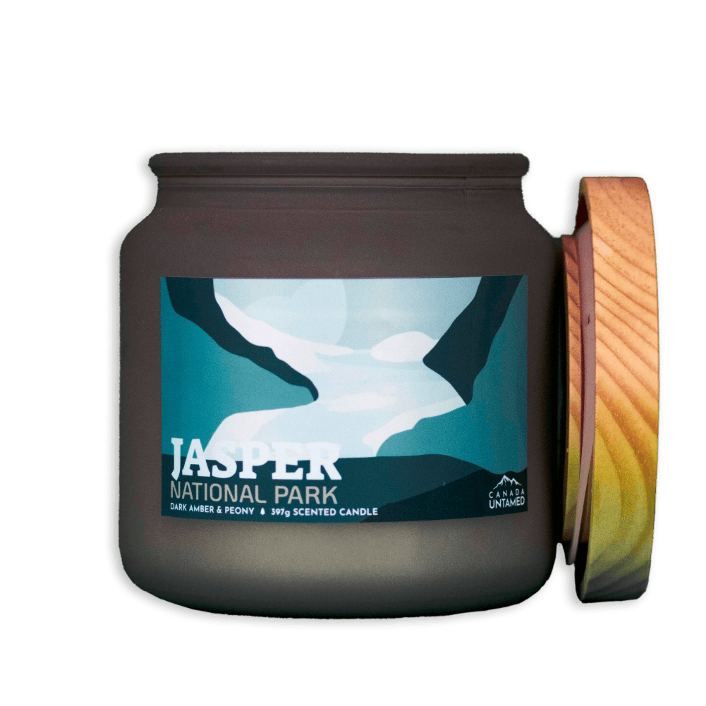 Jasper National Park 'DARK AMBER & PEONY' Scented Candle