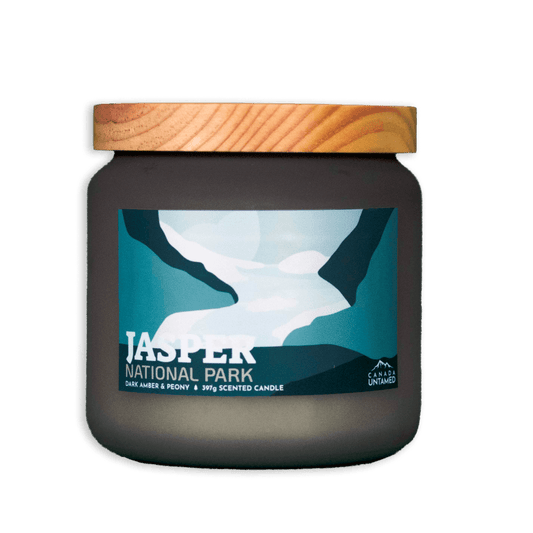 Jasper National Park 'DARK AMBER & PEONY' Scented Candle