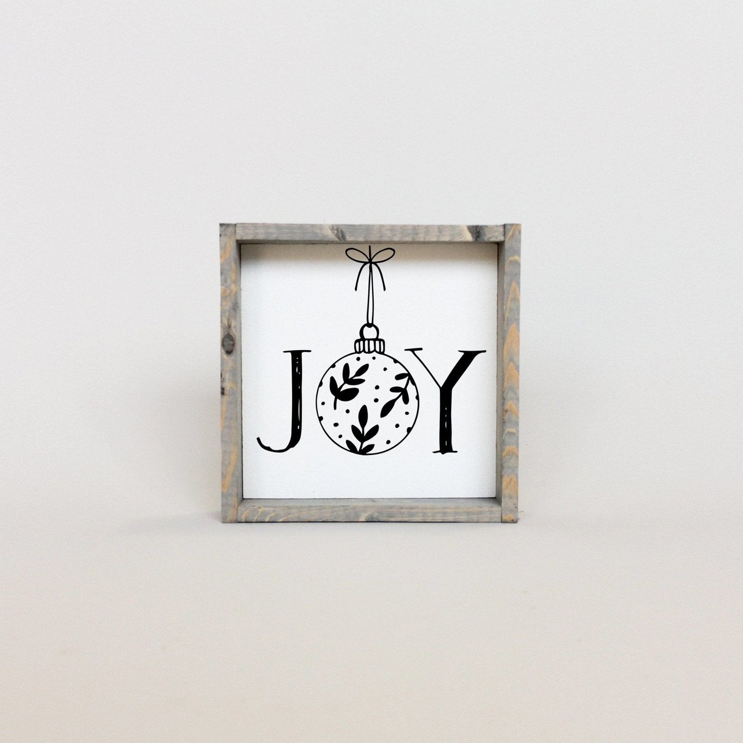 Joy Ornament Wood Sign