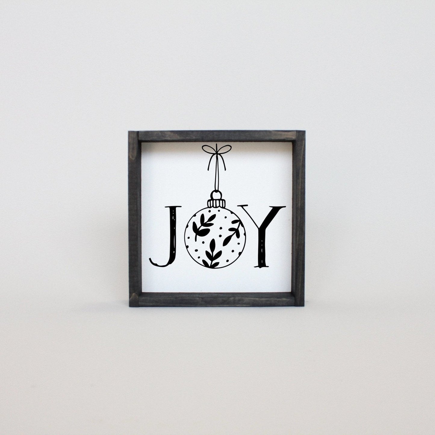 Joy Ornament Wood Sign