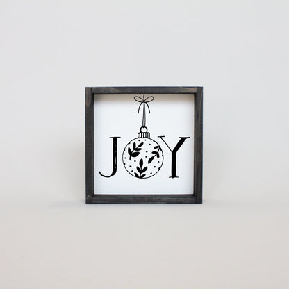 Joy Ornament Wood Sign