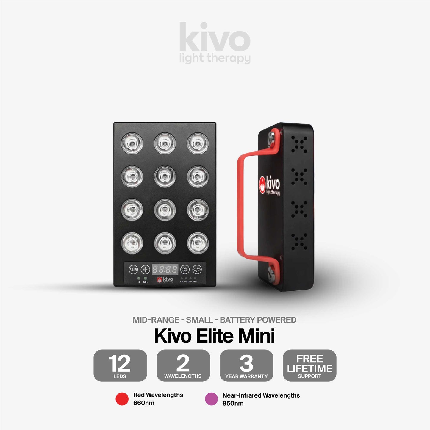 Kivo Elite Mini: Portable Red Light