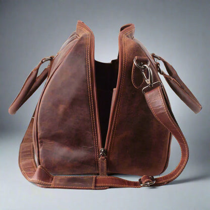 Greenwood Leather Weekend Travel Bag