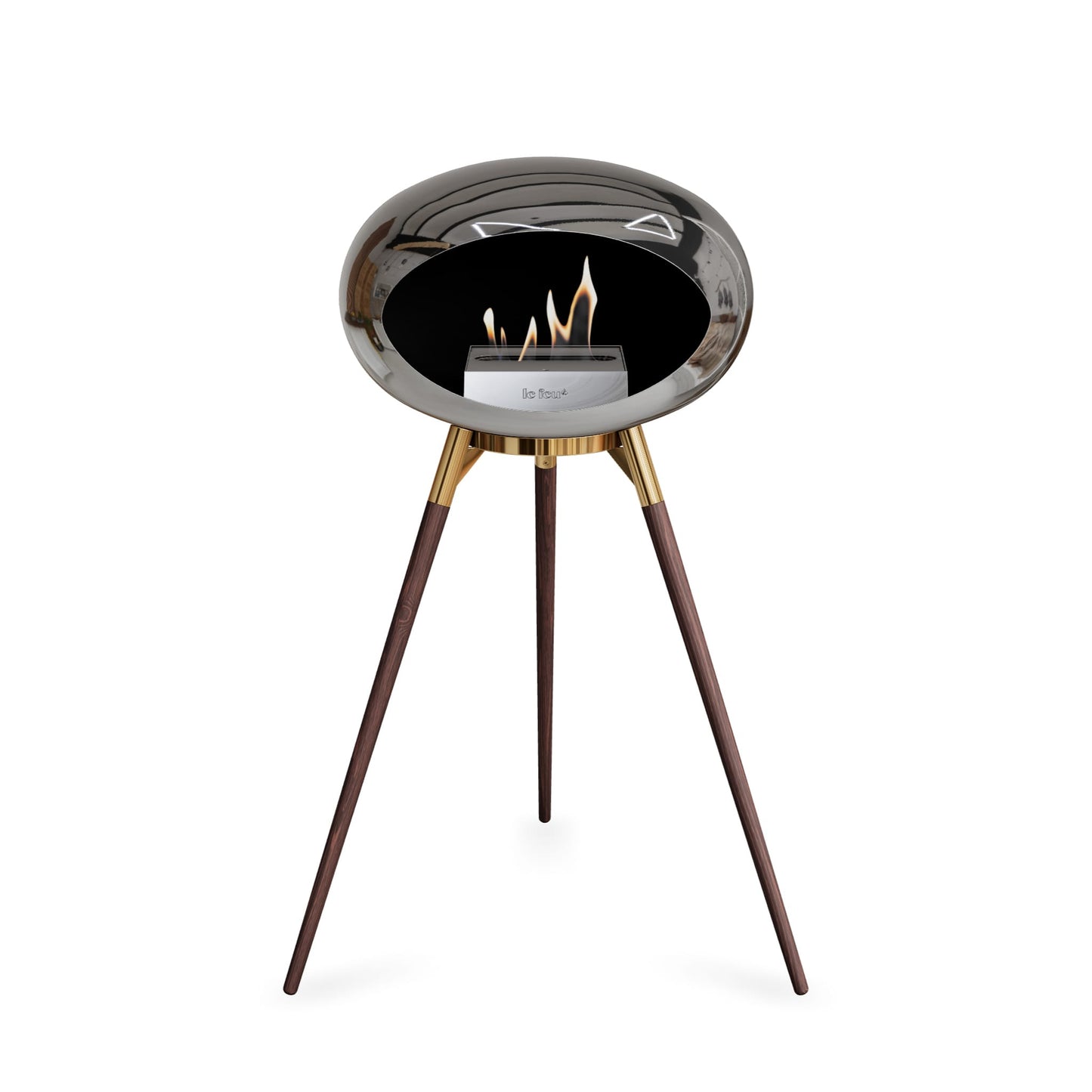 Le Feu Ground High Dome <br>Chromed Silver