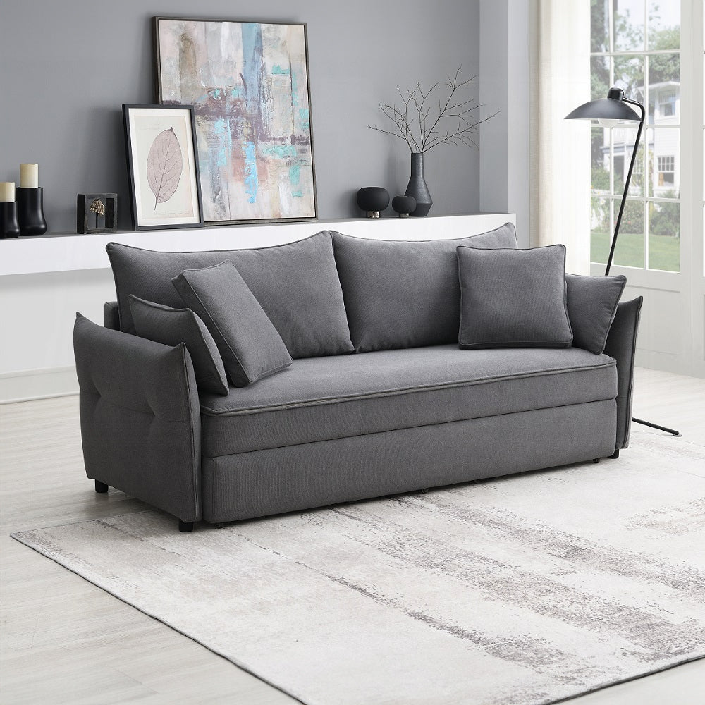 Cais Condo Size Sleeper Sofa w/Storage - Grey