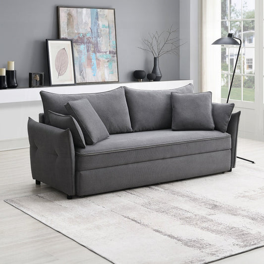 Cais Condo Size Sleeper Sofa w/Storage - Grey