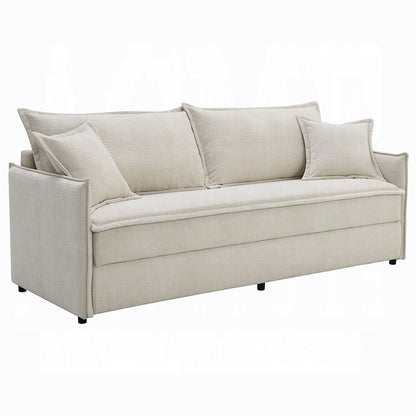 Faro Condo Size Sleeper Sofa w/Storage - Beige