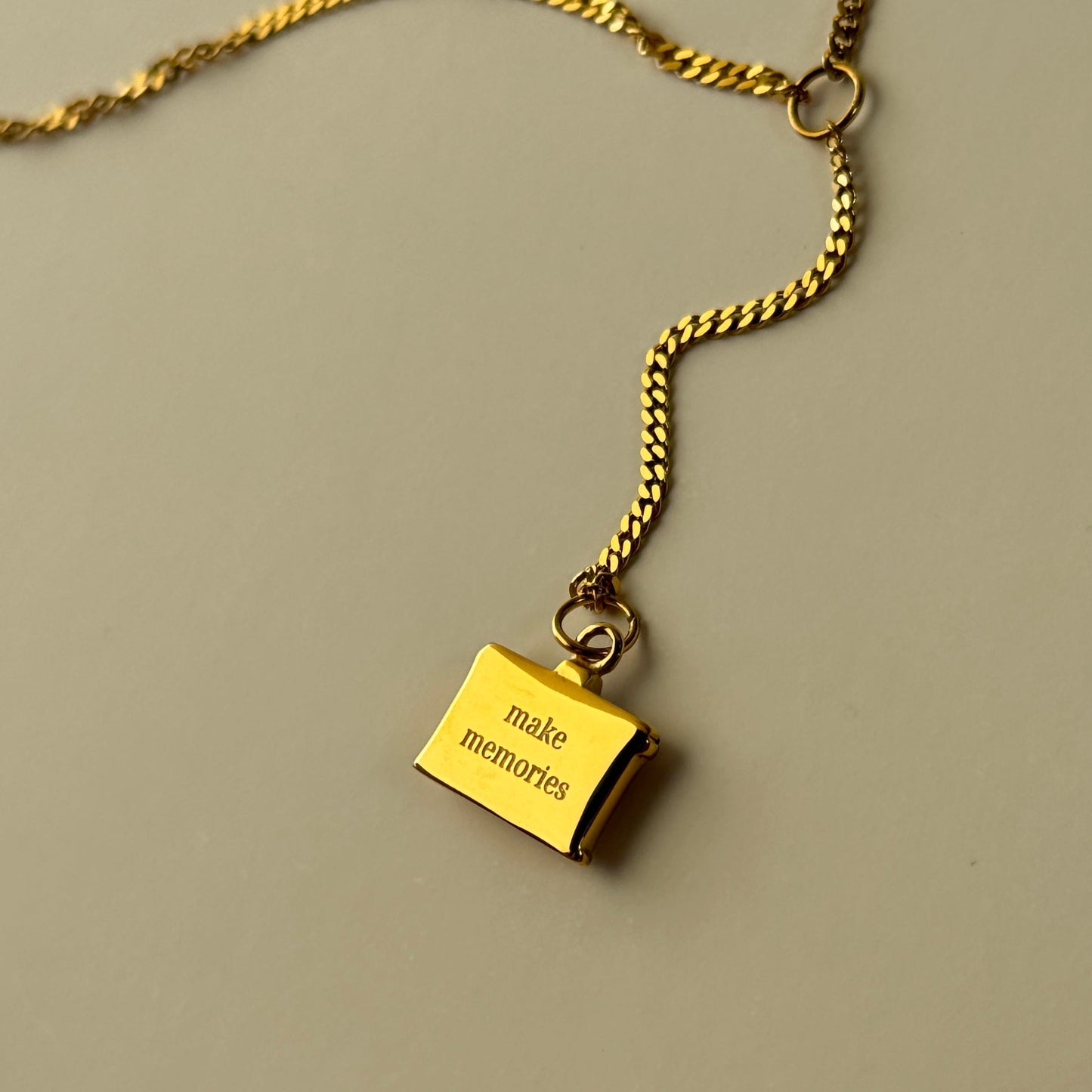 Making Memories Necklace- Gold