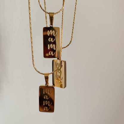 Mama Necklace-Gold