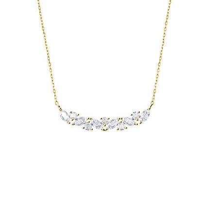 Collier Nuage Scintillant en or 10K et moissanites