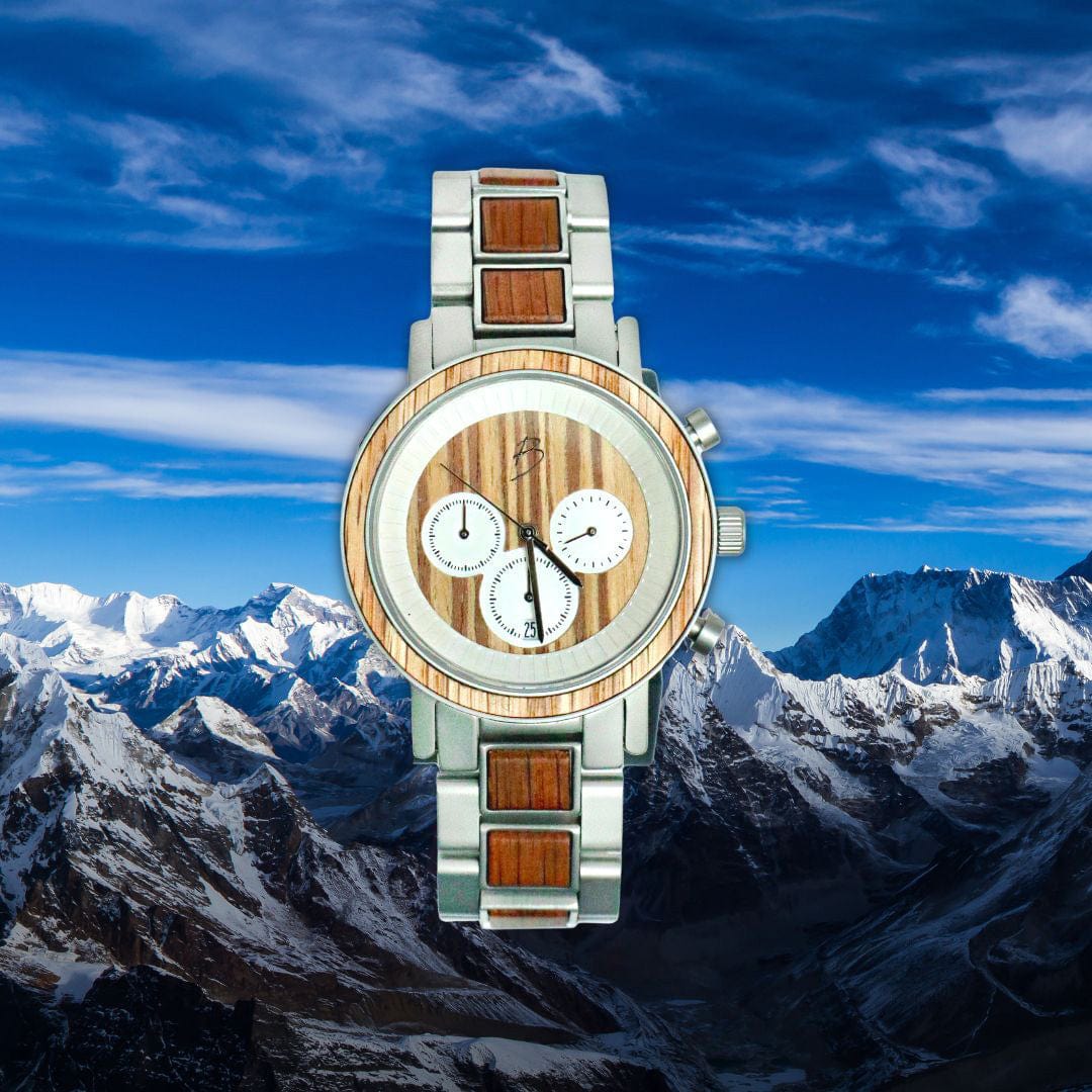 Montre Harrison en bois de baril de whisky recyclé