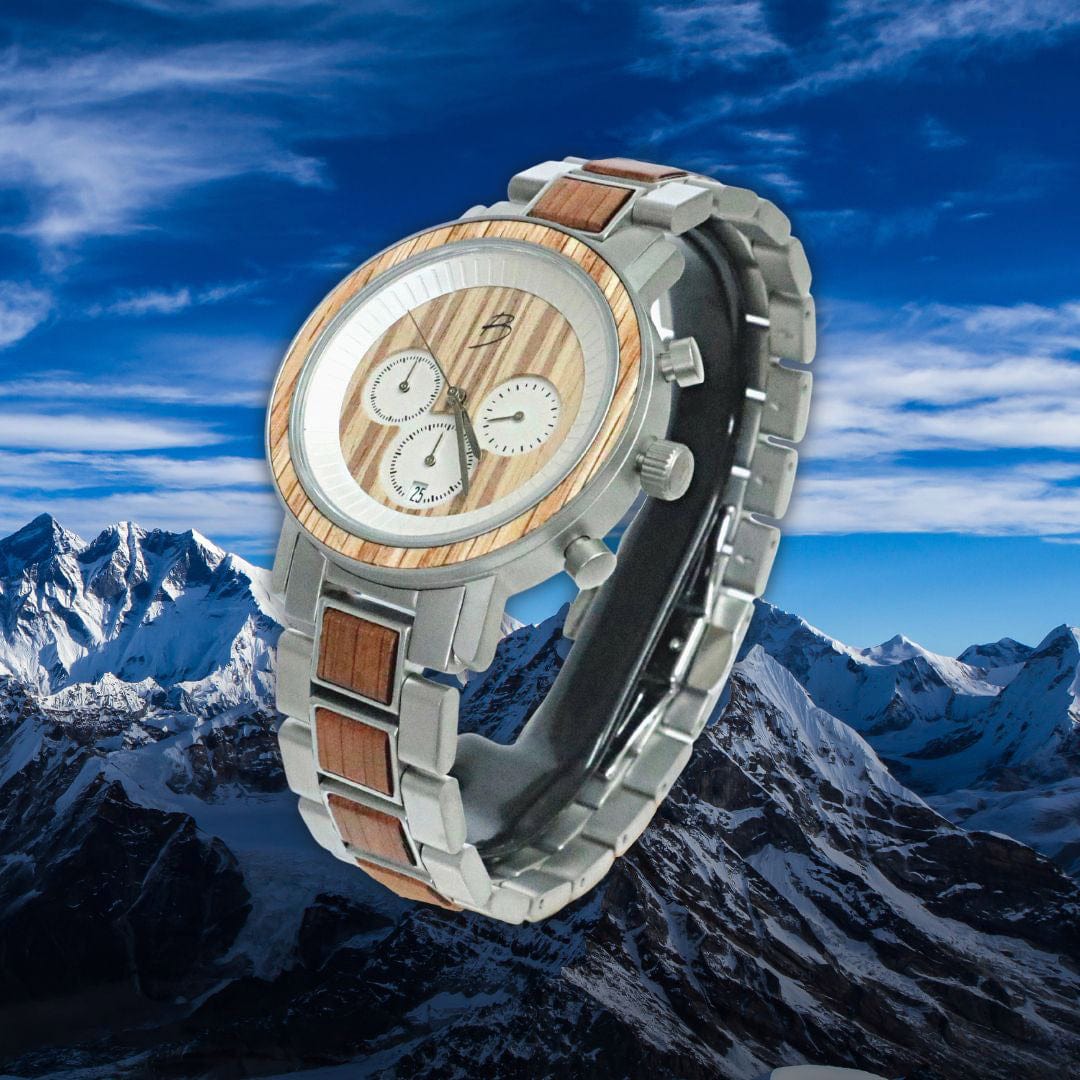 Montre Harrison en bois de baril de whisky recyclé