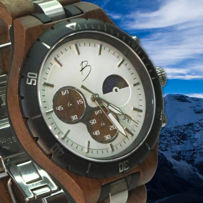 Montre Berthoud en bois de noyer