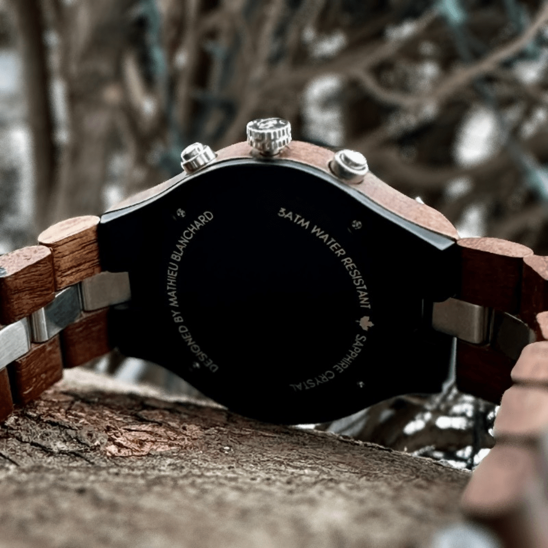 Montre Berthoud en bois de noyer