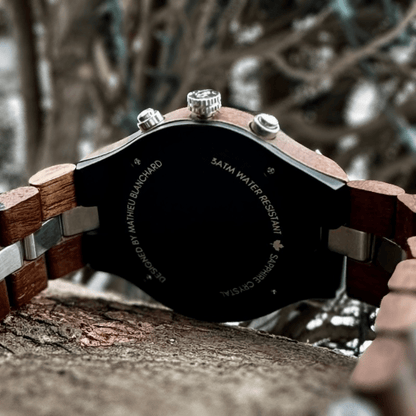 Montre Berthoud en bois de noyer